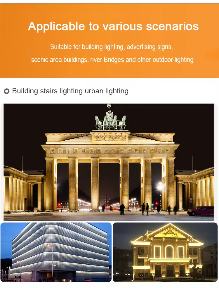 Đèn LED Thanh Dài 24W DMX512 RGBW Chiếu Tòa Nhà Building Cao Tầng - Facade lighting solution Zalaa