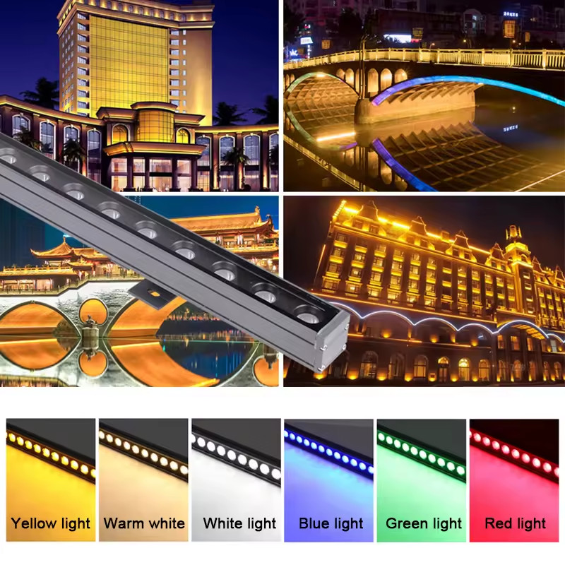 Đèn LED Thanh Dài DMX 18W RGB Chiếu Tòa Nhà Building Cao Tầng - Facade lighting solution Zalaa