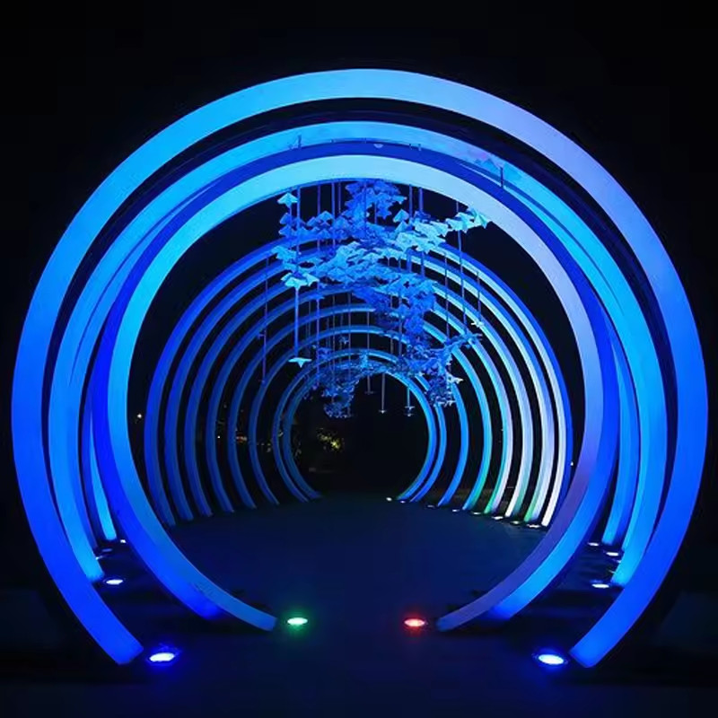 Đèn LED Thanh Tuyến Tính trang trí đường Vòm ZALAA DMX 512 RGBW đổi màu tương tác công cộng - LED Art Lights