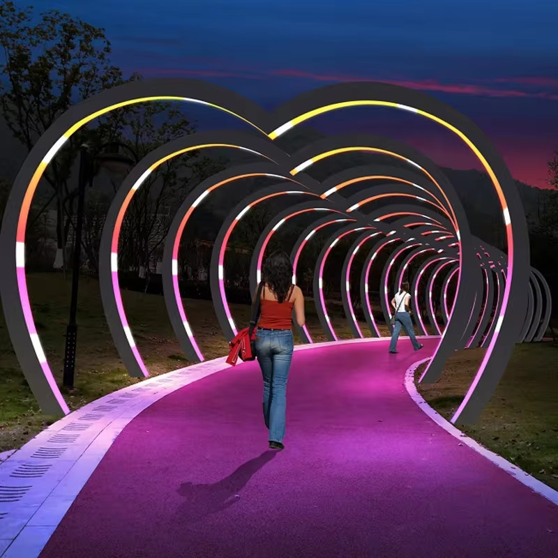 Đèn LED Thanh Tuyến Tính trang trí đường Vòm ZALAA DMX 512 RGBW đổi màu tương tác công cộng - LED Art Lights