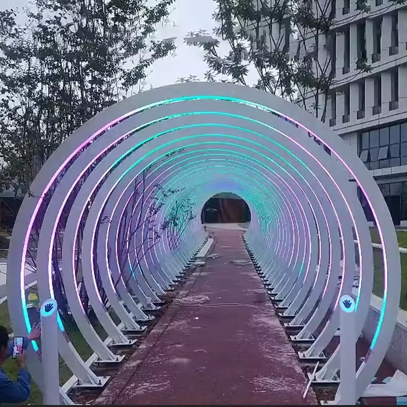 Đèn LED Thanh Tuyến Tính trang trí đường Vòm ZALAA DMX 512 RGBW đổi màu tương tác công cộng - LED Art Lights