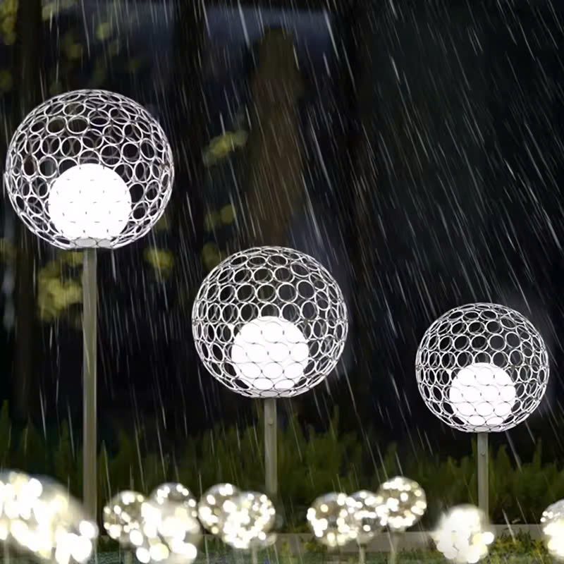 Đèn LED Trang Trí Cảnh Quan kiểu Bông Hoa Sắt rỗng bóng tròn đôi ZALAA ZSV-FlowerIron D40-D100cm, H60-180CM | Báo Giá