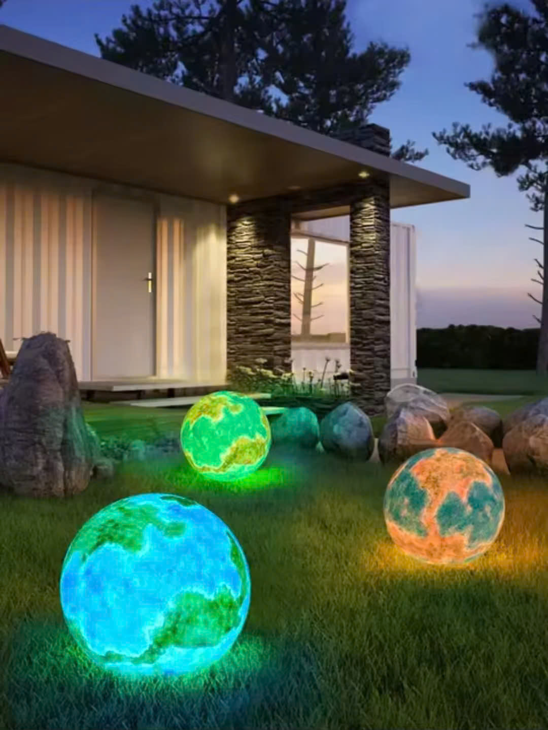 Đèn LED Trang trí Mô Phỏng Hình Quả Địa Cầu Zalaa cho các Dự án chiếu sáng cảnh quan Sân vườn, Công viên, điểm Checkin