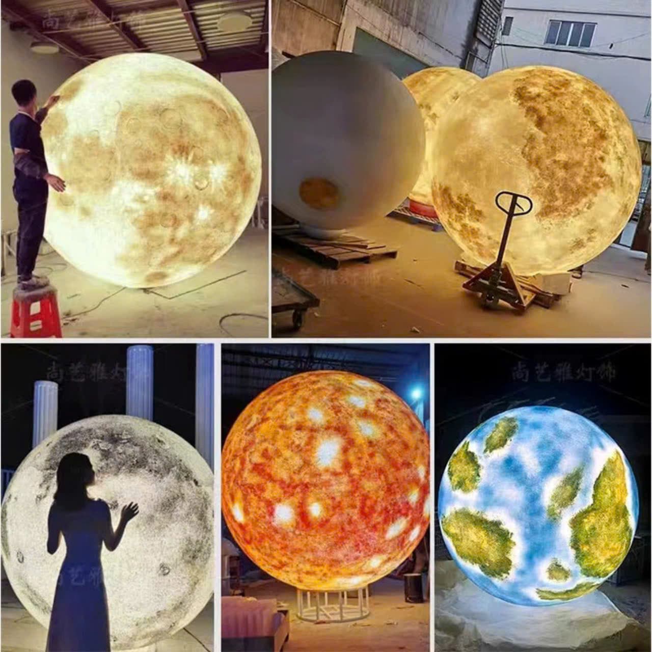 Đèn LED Trang trí Mô Phỏng Hình Quả Địa Cầu Zalaa cho các Dự án chiếu sáng cảnh quan Sân vườn, Công viên, điểm Checkin