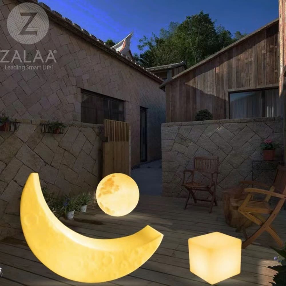 Đèn LED Trang trí Sân vườn hình Ông Trăng tròn Zalaa cho các Dự án chiếu sáng mới