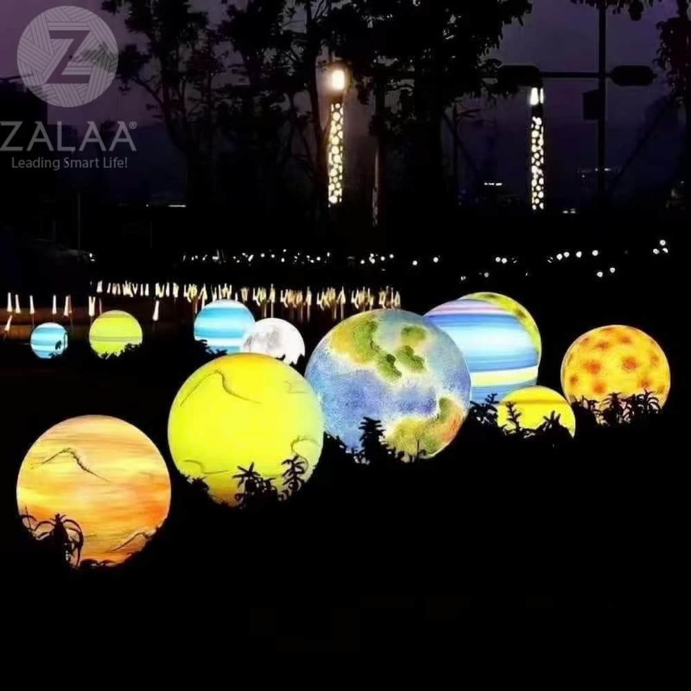 Đèn LED Trang Trí Tạo Hình Mô Phỏng của Zalaa cho các Dự án chiếu sáng cảnh quan Sân vườn, Công viên, điểm Checkin