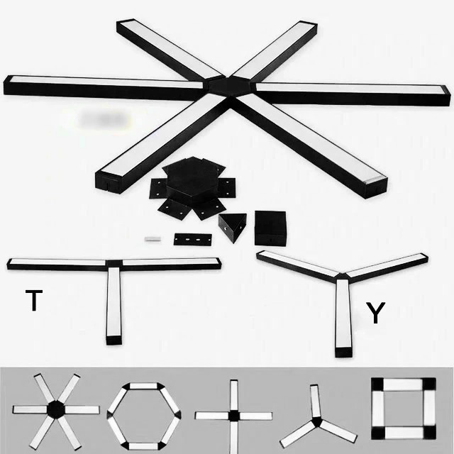 Đèn LED Thả Trần Văn Phòng - Ghép nối thanh chữ I, L, Y, O, V, Z, H, M, U