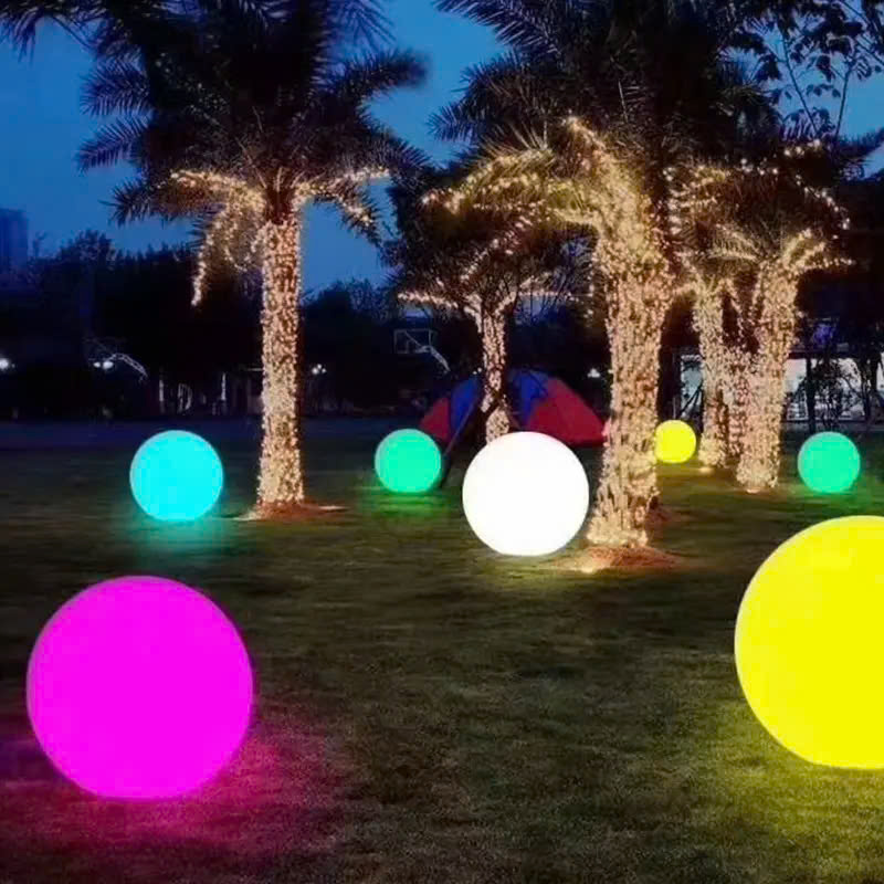 Đèn LED Tròn Kiểu Dáng Quả Bóng, Nhiều màu sắc, Sử dụng trang trí cảnh quan sân vườn ZALAA ZSV-Ball-Lights