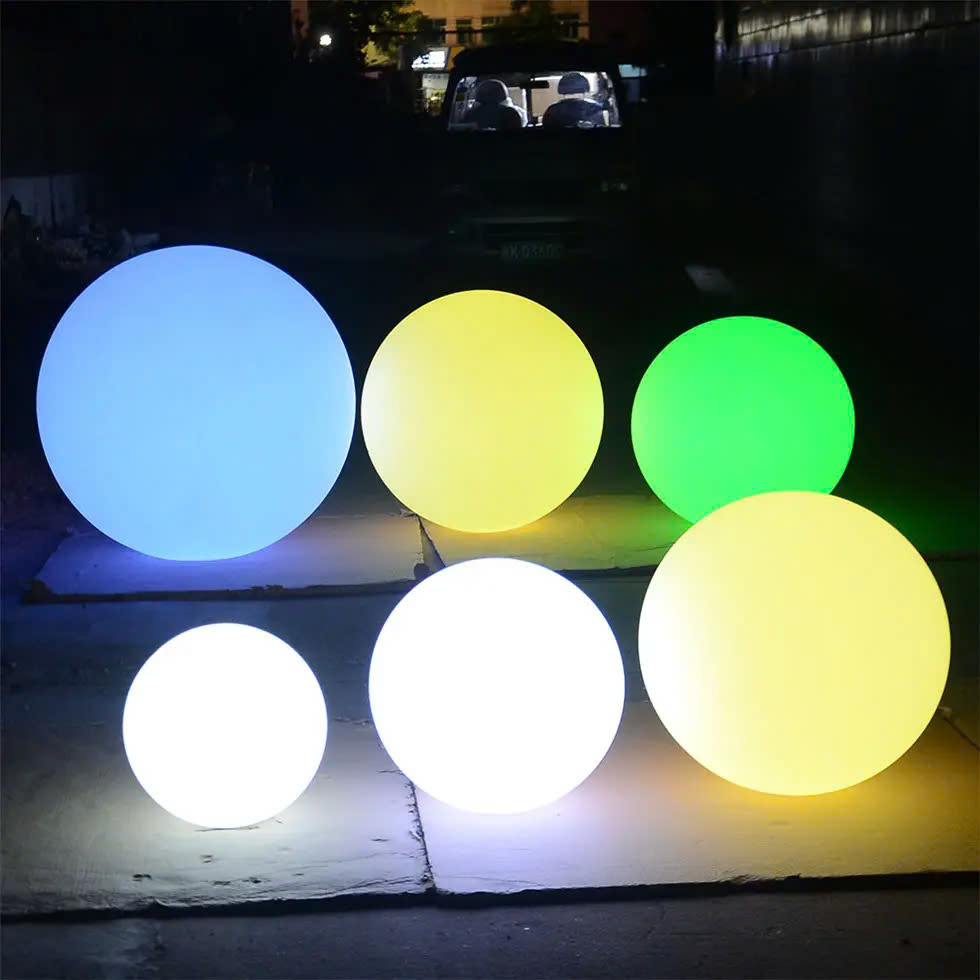 Đèn LED Tròn Kiểu Dáng Quả Bóng, Nhiều màu sắc, Sử dụng trang trí cảnh quan sân vườn ZALAA ZSV-Ball-Lights