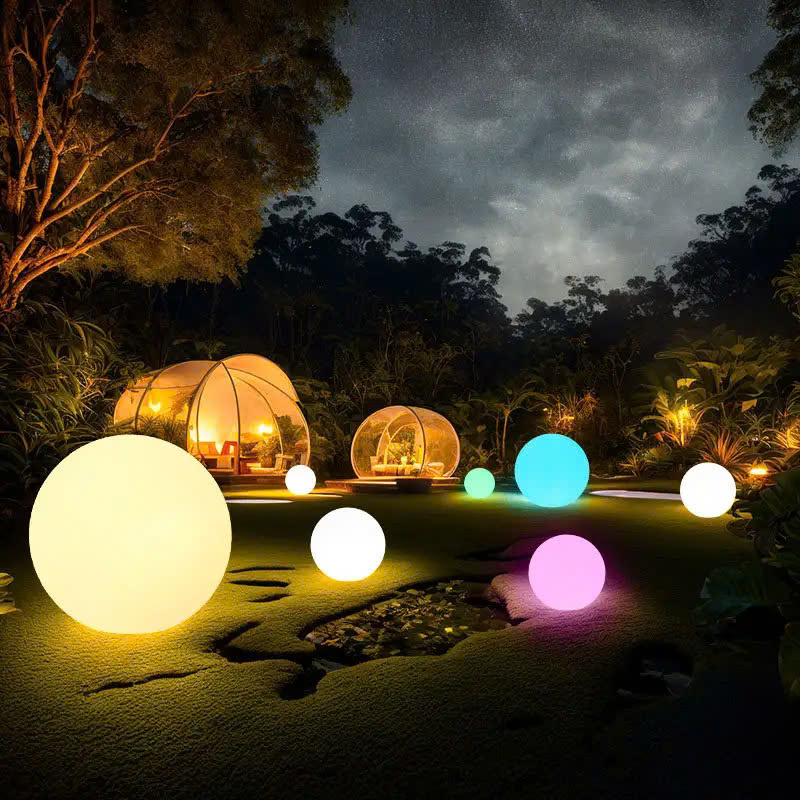 Đèn LED Tròn Kiểu Dáng Quả Bóng, Nhiều màu sắc, Sử dụng trang trí cảnh quan sân vườn ZALAA ZSV-Ball-Lights