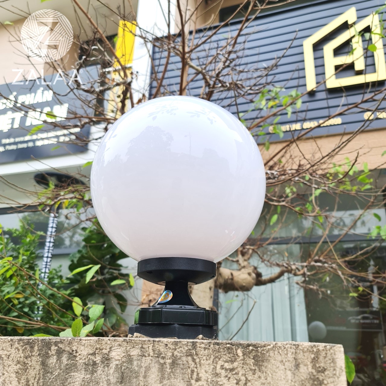 Đèn Trụ Cổng Cầu Đục D300, đuôi đèn E27