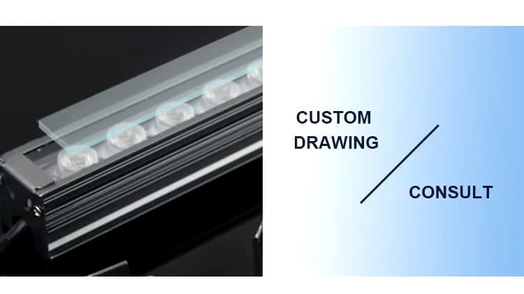 Đèn LED Tuyến Tính chiếu sáng mặt tiền Tòa Nhà Building Cao Tầng có lập trình DMX512 Rgb hiệu ứng thay đổi màu sắc theo tùy chỉnh