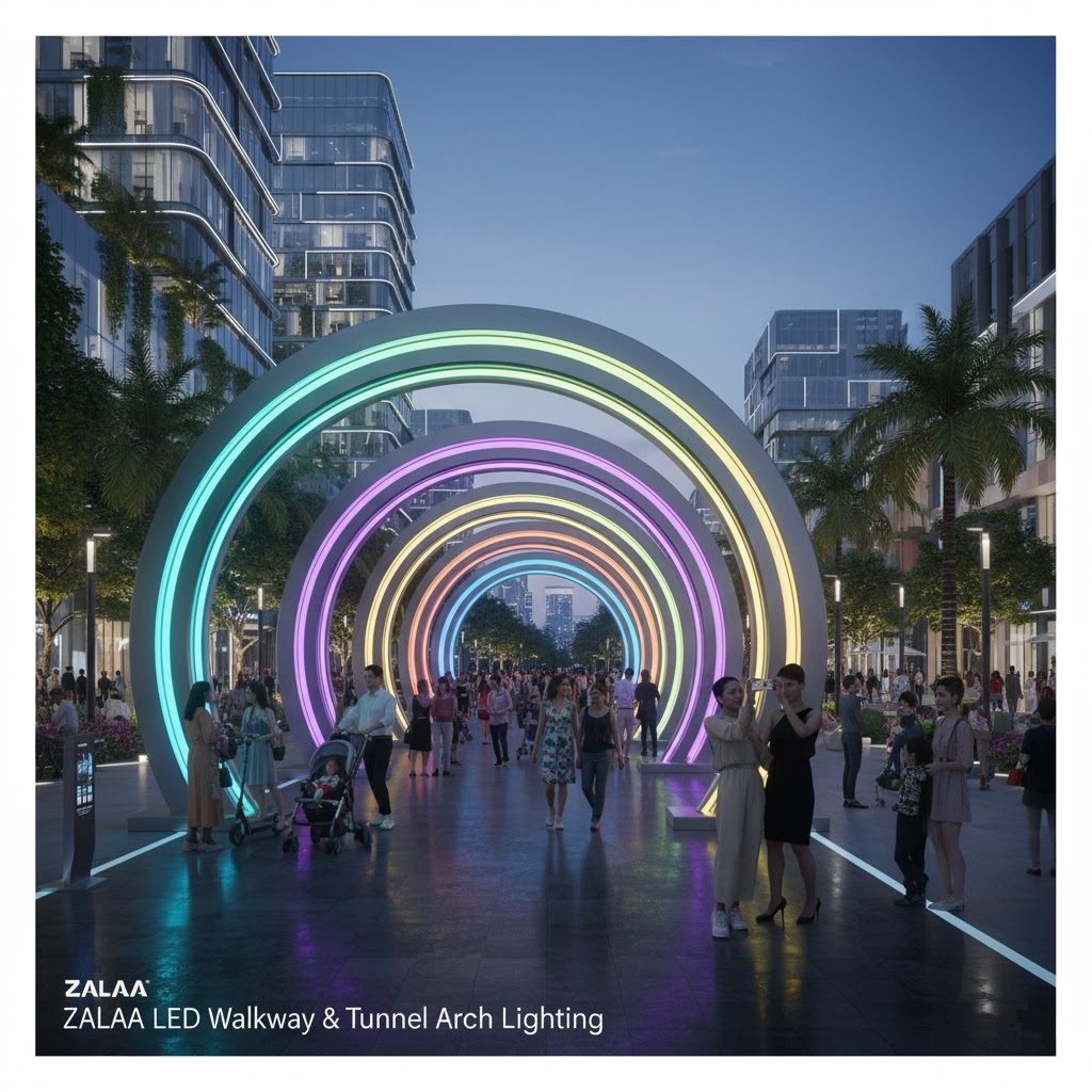 Đèn LED Walkway/Tunnel Arch ZALAA - Kiểu Cổng Ánh Sáng, Đường Hầm Nghệ Thuật