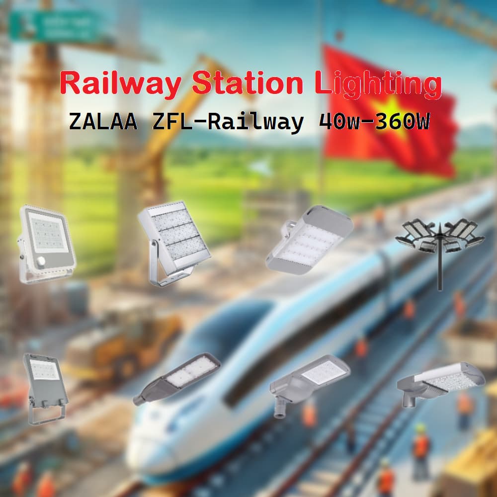 Đèn LED ZALAA chiếu sáng Các Nhà Ga Đường Sắt Việt Nam ZFL-Railway 40w-360W Railway Station Lighting