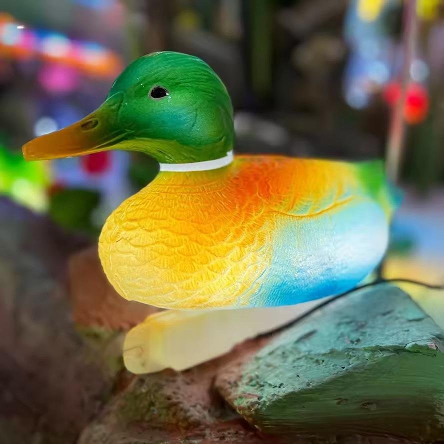Đèn LED ZALAA Mô Hình Con Vịt Tuyết Simulation Snow Duck Light cho Vườn Ánh Sáng / Light Garden