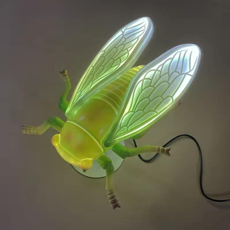 Đèn LED ZALAA Mô Hình Ve Sầu Simulation Golden Cicada Light cho Vườn Ánh Sáng / Light Garden