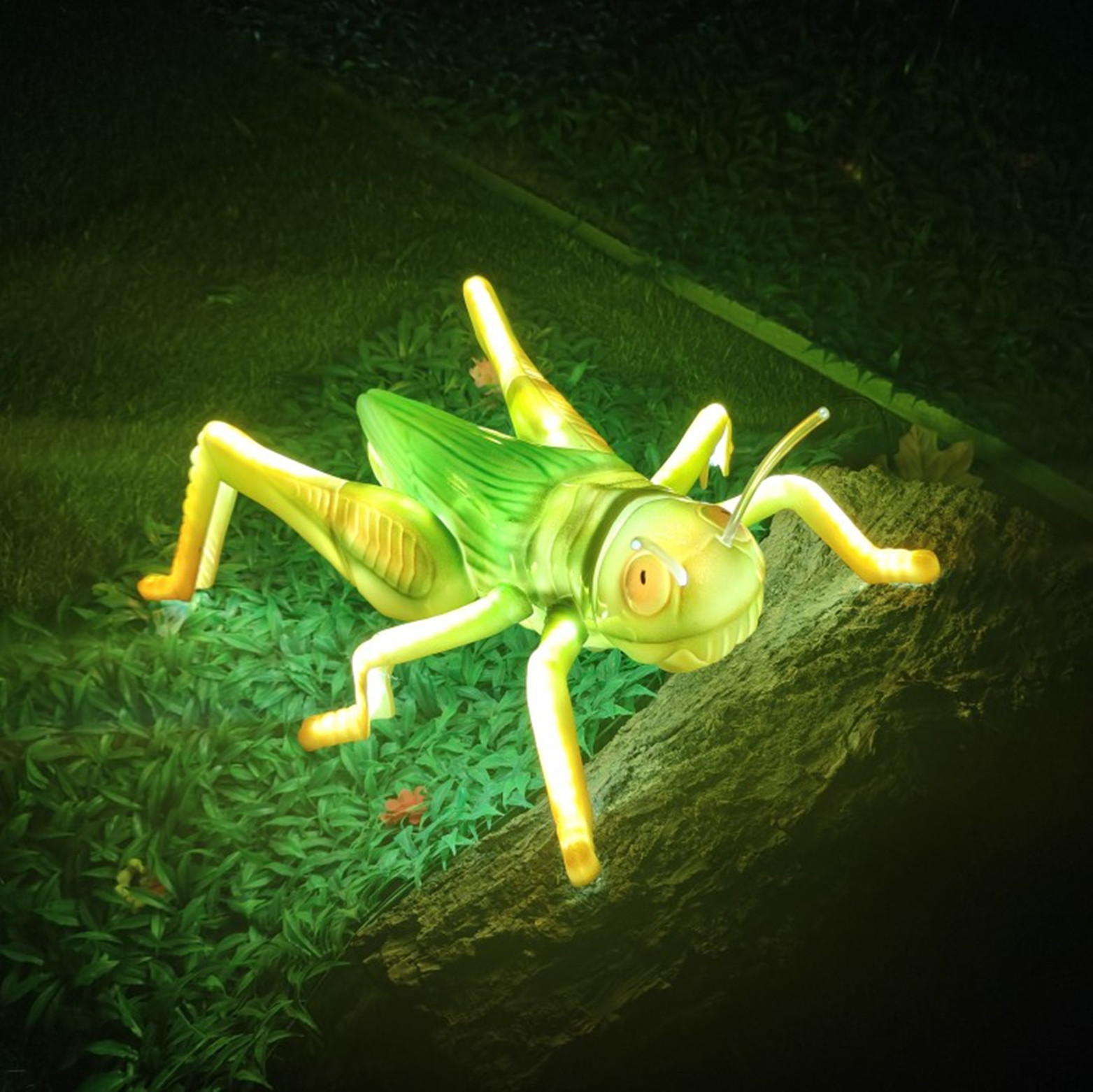 Đèn LED ZALAA Mô Phỏng Châu Chấu Năng Động Cho Vườn Ánh Sáng / Light Garden