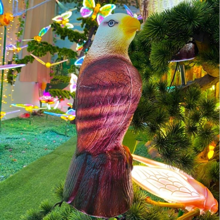 Đèn LED ZALAA Mô Phỏng Hình Chim Đại Bàng Ngồi Im Cho Dự Án Chiếu Sáng Cảnh Quan Sân Vườn