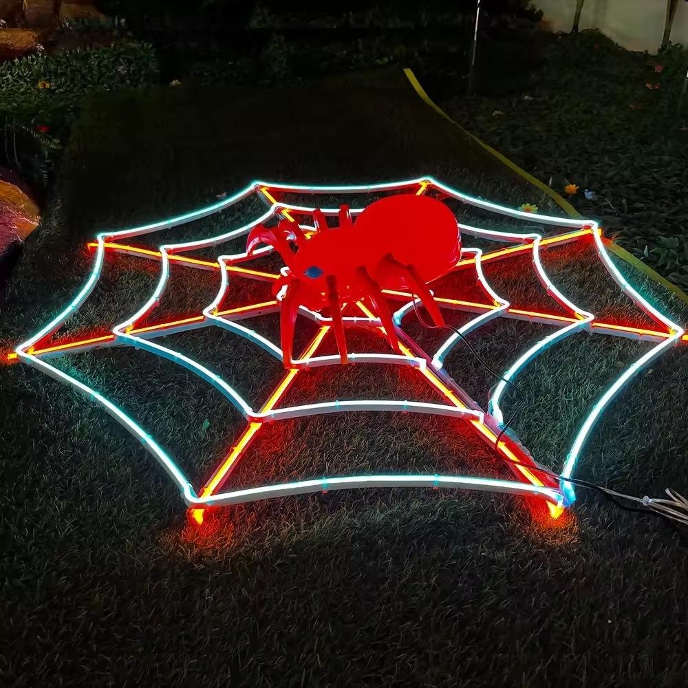 Đèn LED ZALAA Mô Phỏng Hình Mạng Nhện Cho Dự Án Chiếu Sáng Cảnh Quan Sân Vườn