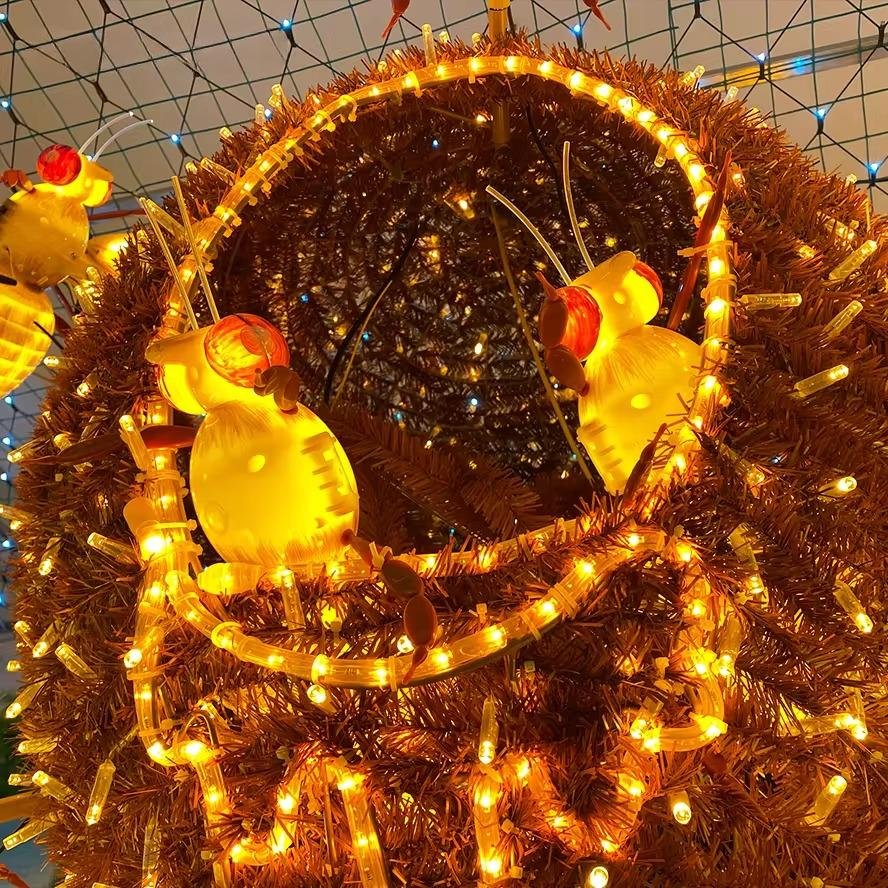 Đèn LED ZALAA Mô Phỏng Hình Tổ Ong Vàng Cho Dự Án Chiếu Sáng Cảnh Quan Sân Vườn