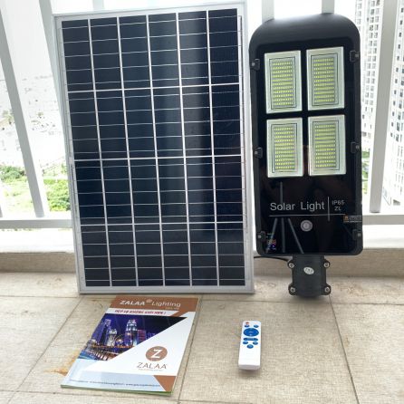 Đèn đường năng lượng mặt trời mẫu bàn chải 4 mắt 200w mã sản phẩm ZBC-200S ZALAA