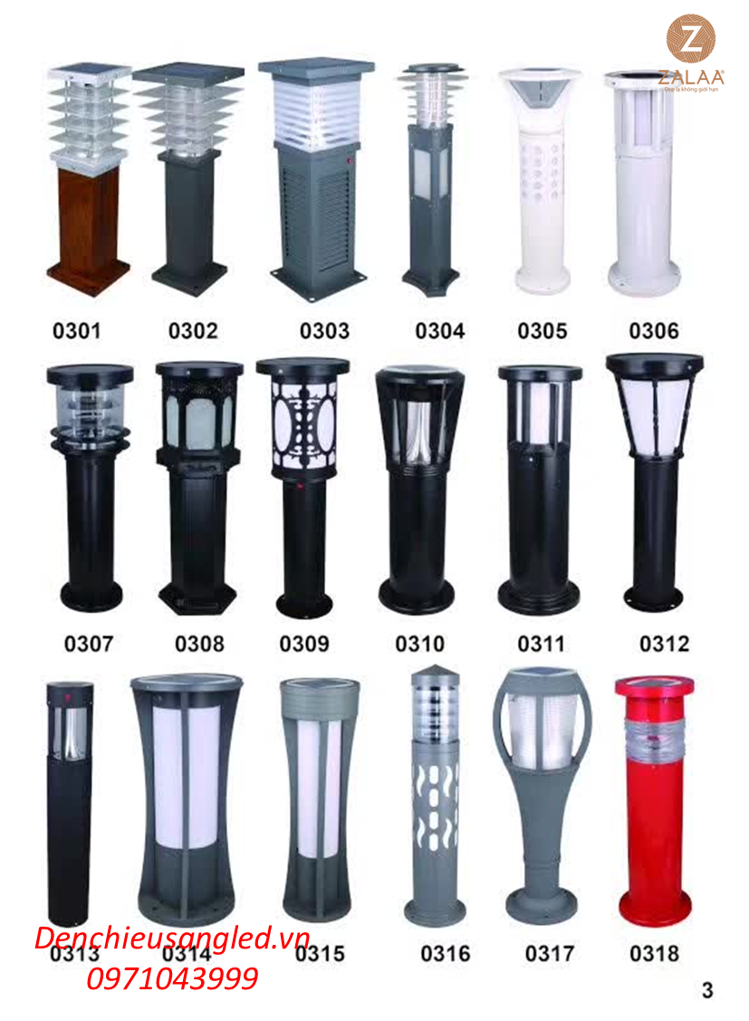 Đèn nấm sân vườn công viên sử dụng năng lượng mặt trời