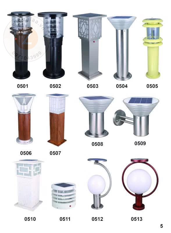 Đèn nấm sân vườn công viên sử dụng năng lượng mặt trời