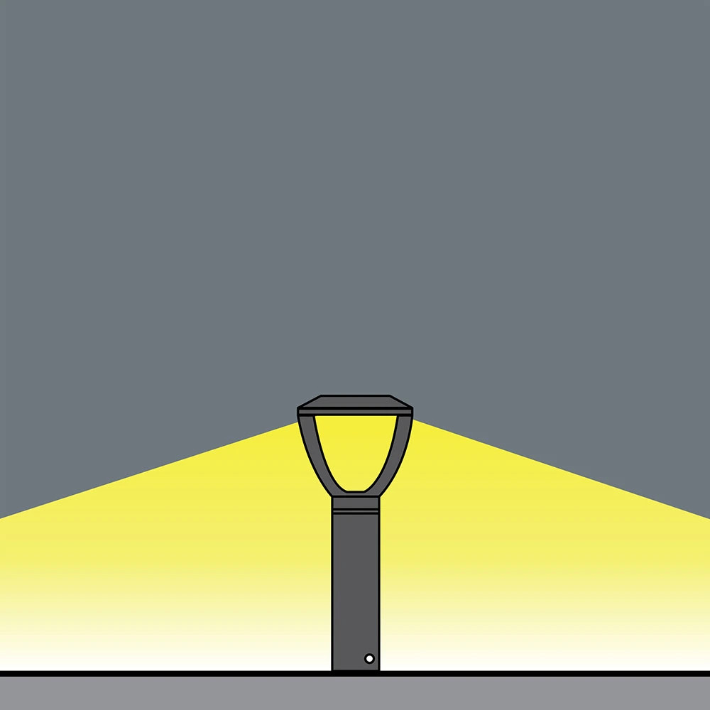 Đèn Nấm Sân Vườn ZALAA ZNSV-H600xW250.10W, Có thân tròn Ø102 cao H0,6m