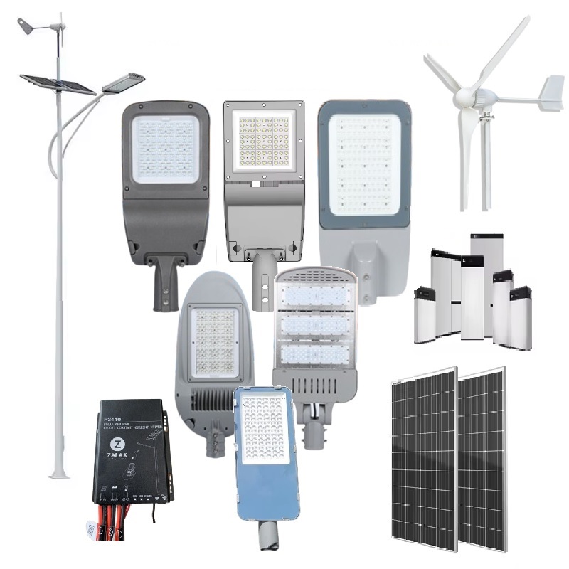 Đèn Năng Lượng Mặt Trời lai Tuabin Gió cho đồi núi, ven biển, nông thôn