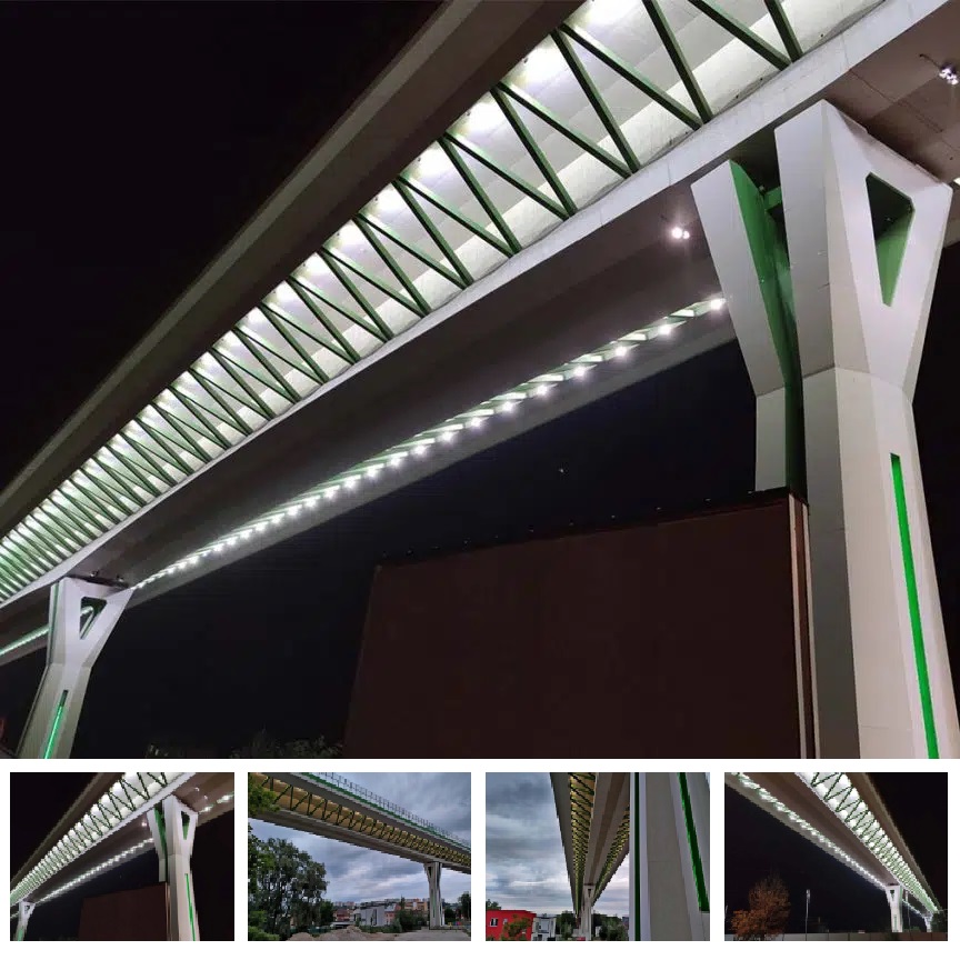 Đèn Pha LED Ngoài Trời Chiếu Sáng Gầm Cầu Đường Sắt Tốc Độ Cao ZFL-Railway 40W-360W ZALAA Railway Station Lighting