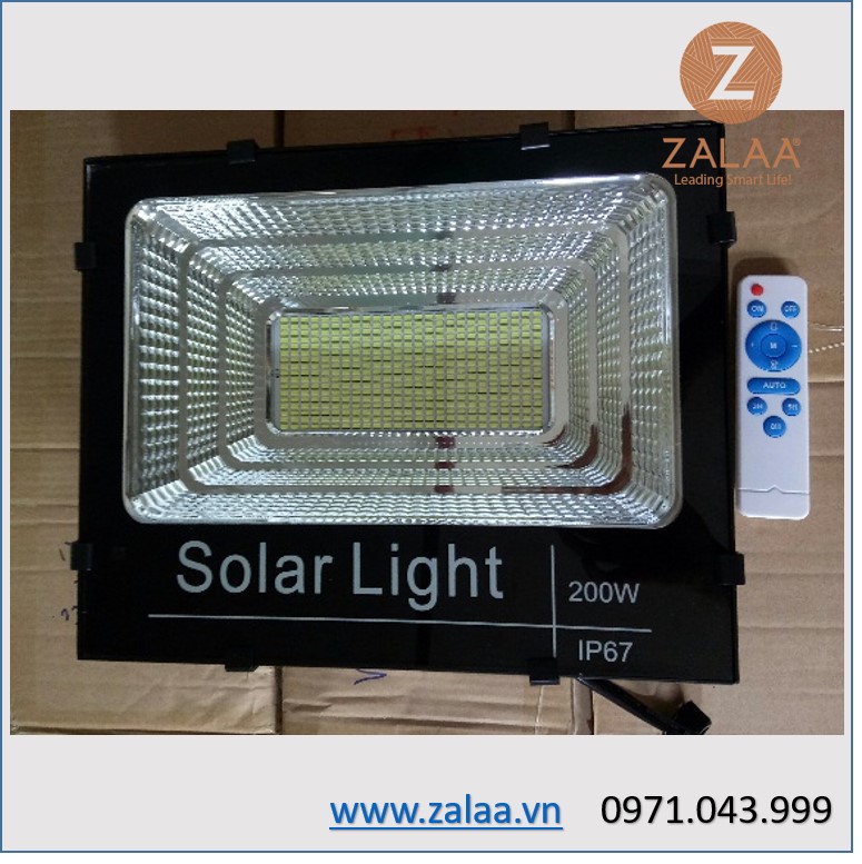 Đèn pha năng lượng mặt trời 200w mã sản phẩm ZFR200S ZALAA