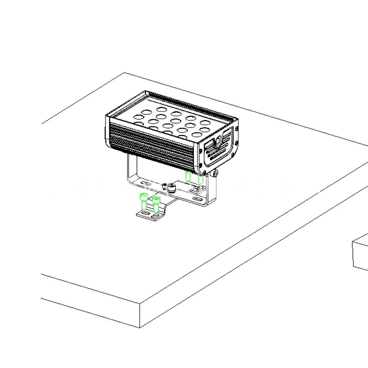 Đèn Rọi Tòa Nhà Cao Tầng Building Lighting ZCC-MY-DH001 Chip Cree 108*2W, RGB, IP65