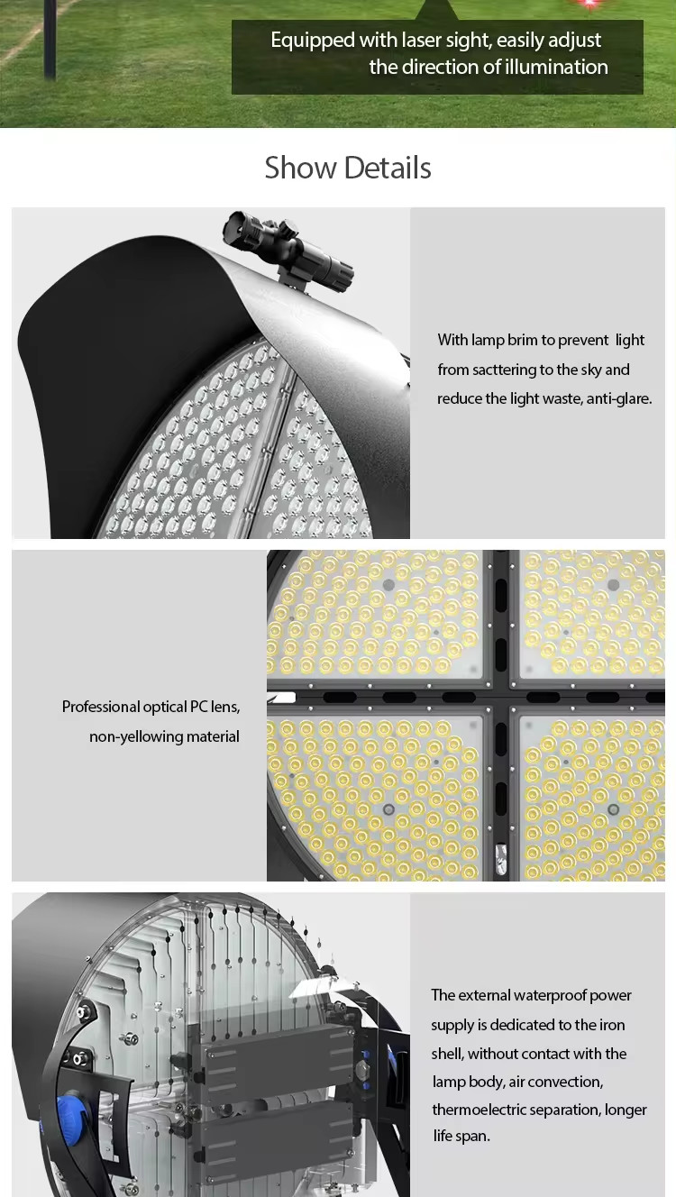 Đèn Sân Golf 800W Pha Led Module Mã SP ZFL-CLEO-INV-ZIG-800 ZALAA Sport Lighting