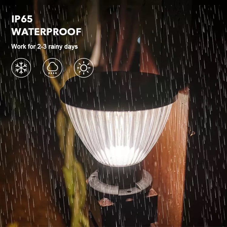 Đèn Trụ Cổng Tường Rào Năng Lượng Mặt Trời Trang Trí Sân Vườn Zalaa ZG-ZTD4104