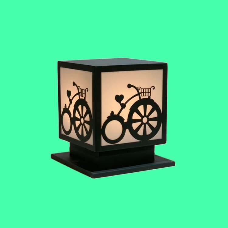 Đèn Trụ Cổng Vuông ZTCV LED-E27 D200, D250, D300, D400... Inox Sơn theo yêu cầu