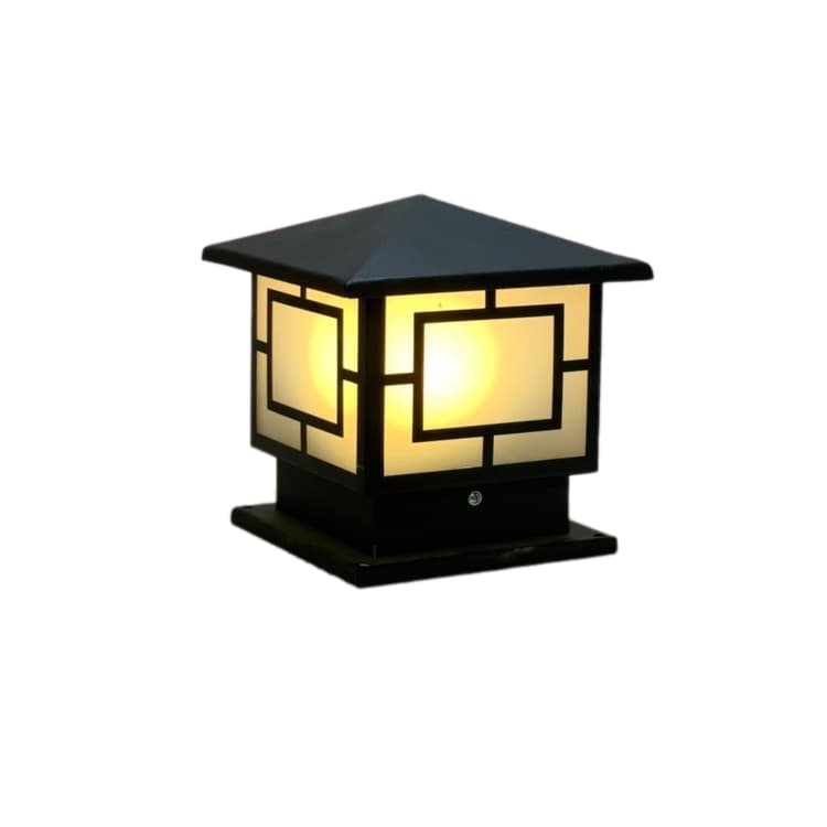 Đèn Trụ Cổng Vuông ZTCV LED-E27 D200, D250, D300, D400... Inox Sơn theo yêu cầu