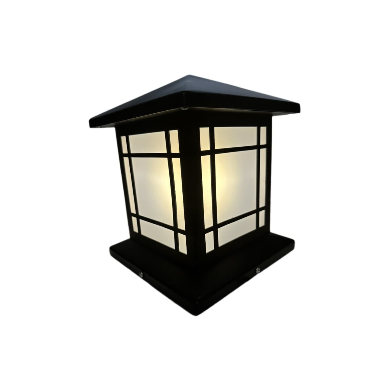 Đèn Trụ Cổng Vuông ZTCV LED-E27 D200, D250, D300, D400... Inox Sơn theo yêu cầu