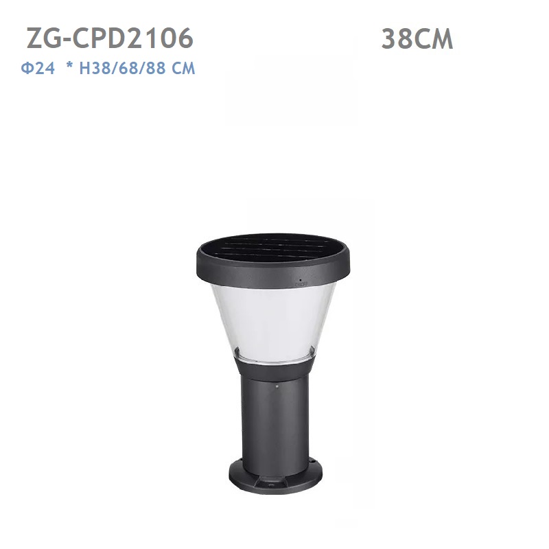 Đèn Trụ Nấm Sân Vườn Năng Lượng Mặt Trời ZALAA ZG-CPD2106