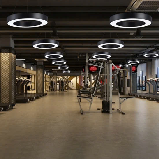 Đèn tuyến tính LED ZALAA sản xuất đặt theo yêu cầu dành cho phòng tập thể dục, Văn phòng, Câu lạc bộ