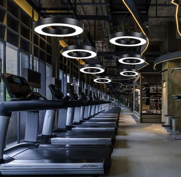 Đèn tuyến tính LED ZALAA sản xuất đặt theo yêu cầu dành cho phòng tập thể dục, Văn phòng, Câu lạc bộ