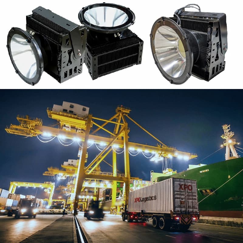 Đèn Pha LED Chiếu Xa, Luồng Xa, Rọi Xa Cầu Cảng, Sân Golf, Hồ Câu, Sân Vận Động