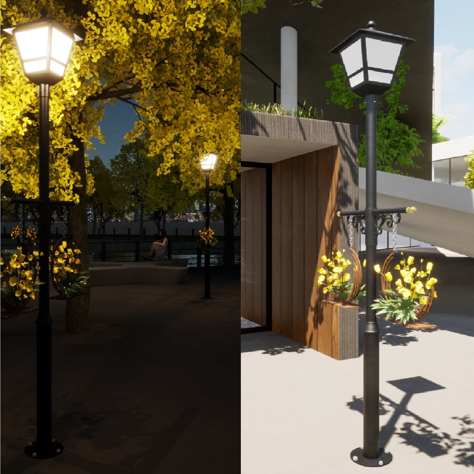 Cột Đèn Trang Trí Cảnh Quan Sân Vườn Công Viên ZALAA cao từ 3m5, 4m, 4m5... làm theo thiết kế của chủ đầu tư