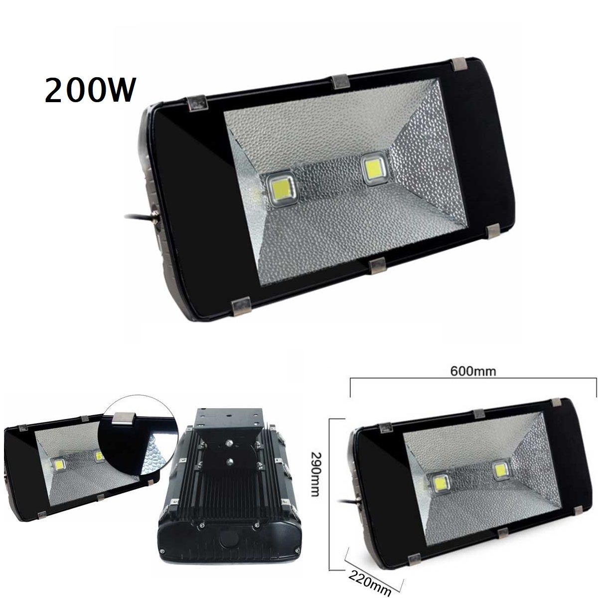 Đèn Pha LED Chiếu Sáng Hầm Lò - công suất từ 100W đến 400W