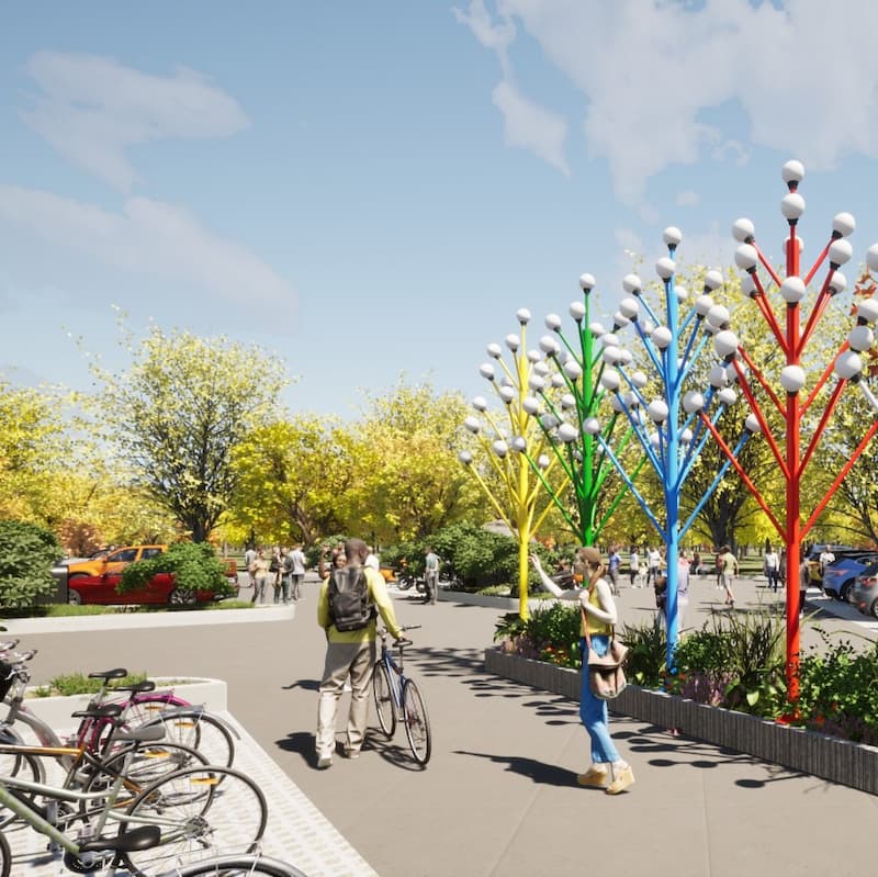 Cột Đèn Trang Trí Cảnh Quan Khuôn Viên Trung Tâm Ngoài Trời ZCV-H5000-21x7W - Dạng Cây 21 tay đèn cao từ 5m mới nhất