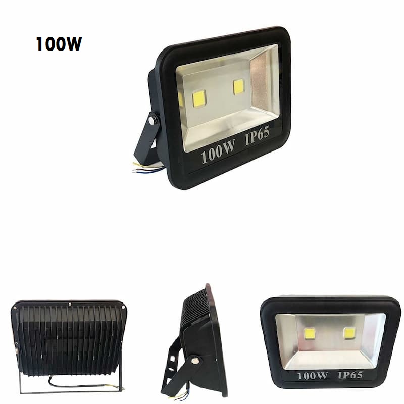 Đèn Pha LED Chóa Rộng Chiếu Sáng Ngoài Trời Vỏ Đen IP65 từ 10W đến 400W