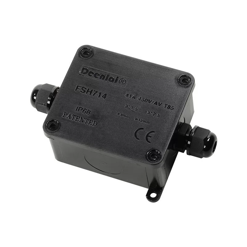 Hộp Nối Điện Chống Nước 2 3 4 5 6 Ngả Deenlai FSH714 Chống Nước, Ngoài Trời IP68 - Linh kiện đèn led Zalaa