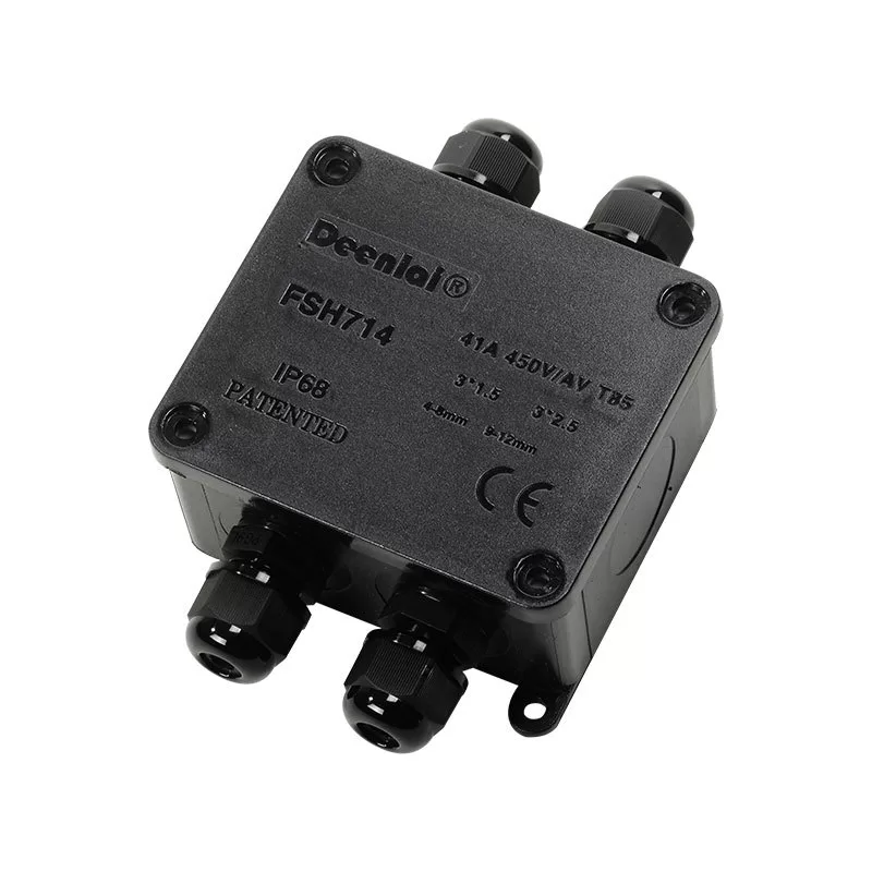 Hộp Nối Điện Chống Nước 2 3 4 5 6 Ngả Deenlai FSH714 Chống Nước, Ngoài Trời IP68 - Linh kiện đèn led Zalaa