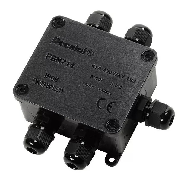 Hộp Nối Điện Chống Nước 2 3 4 5 6 Ngả Deenlai FSH714 Chống Nước, Ngoài Trời IP68 - Linh kiện đèn led Zalaa
