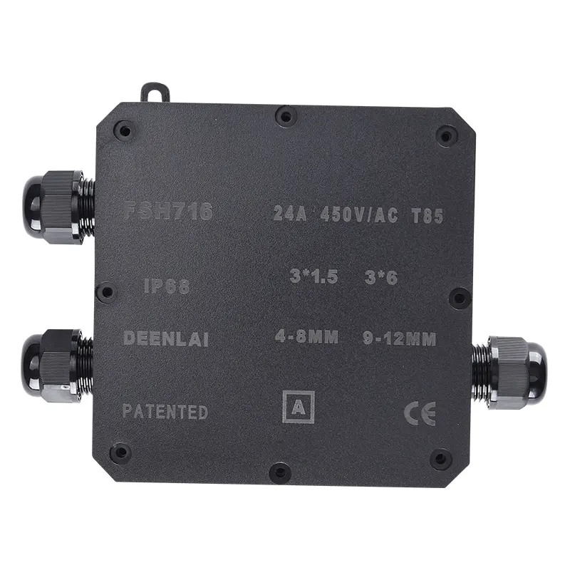 Hộp Nối Điện Deenlai FSH716-A - Chia nhiều cổng từ 2 đến 12 ngả, Chống nước, Ngoài trời IP68 - Linh kiện đèn led Zalaa
