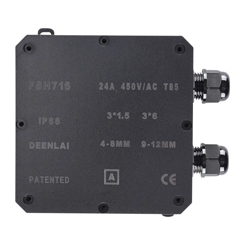 Hộp Nối Điện Deenlai FSH716-A - Chia nhiều cổng từ 2 đến 12 ngả, Chống nước, Ngoài trời IP68 - Linh kiện đèn led Zalaa